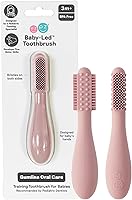 Vista 14 de ezpz Cepillo de Dientes para Bebés (Salvia) - 3 Meses + - 100% Cepillo de Dientes para Bebés de Silicona con Protuberancias Sensoriales - Limpia