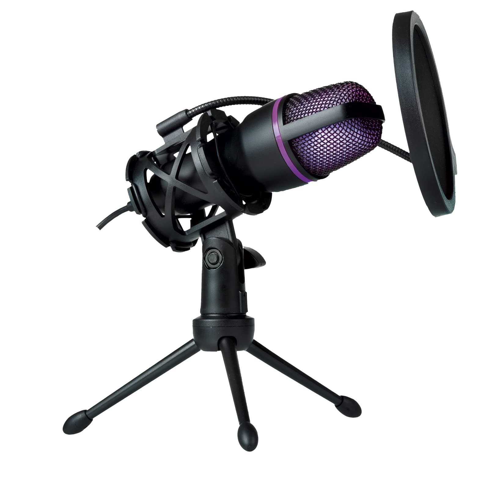 MC-30 Microphone de Streaming - USB – Réduction de Bruit – Support Antichoc – Filtre Anti-Pop – Trépied Réglable - Streaming, Enregistrement, Communication en Ligne, Gaming