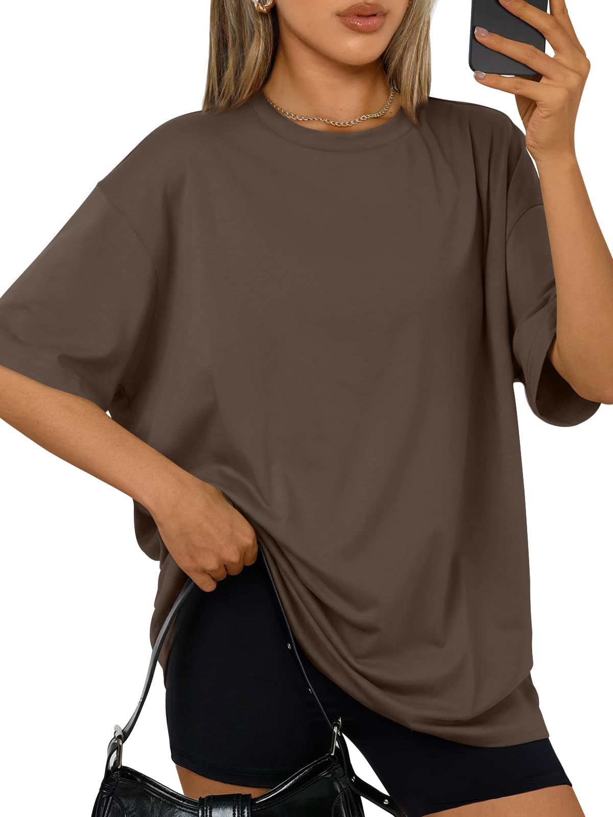 Trendy Queen Womens Oversized T-Shirts Short Sleeves Workout Tops | Casual Summer Gym Tees Plus Size Fashion Clothes 2026