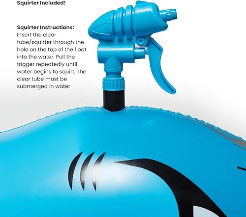 Miniatura 3 de Hot Wheels & FUNBOY Sharkruiser - Flotador de piscina para niños con chorro de agua