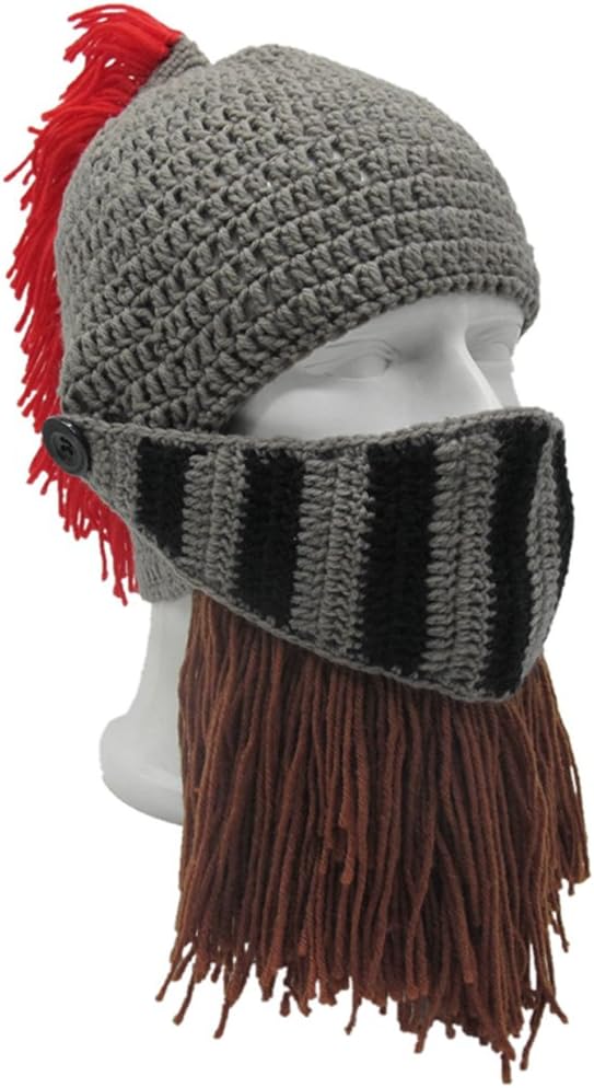 Wig Beard Hats Handmade Knit Warm Winter Caps Ski Funny Mask Beanie for Men Women YEKEYI - Image 5