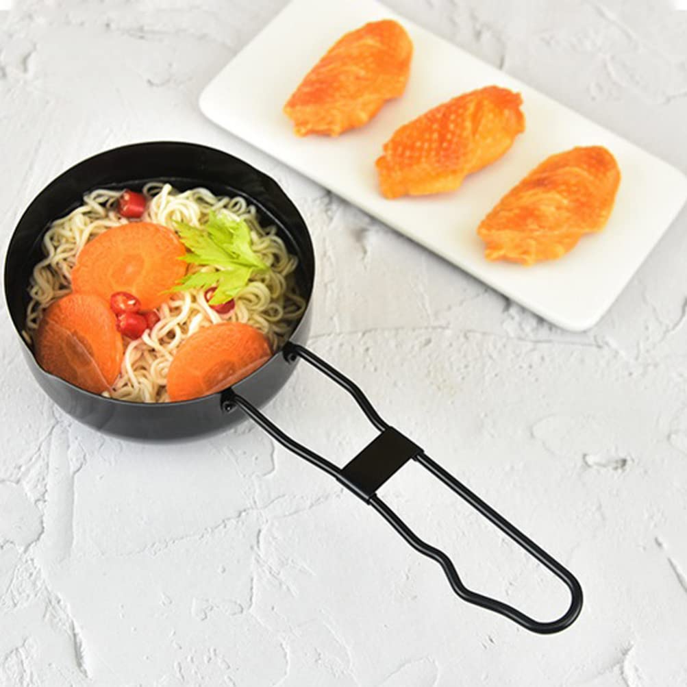 Garnek na mleko rondel garnek do zupy: rondel ze stali nierdzewnej mały garnek do gotowania tygiel z uchwytem do steków jajko smażony ryż ramen płatki owsiane zupa czekoladowe cukierki jedzenie