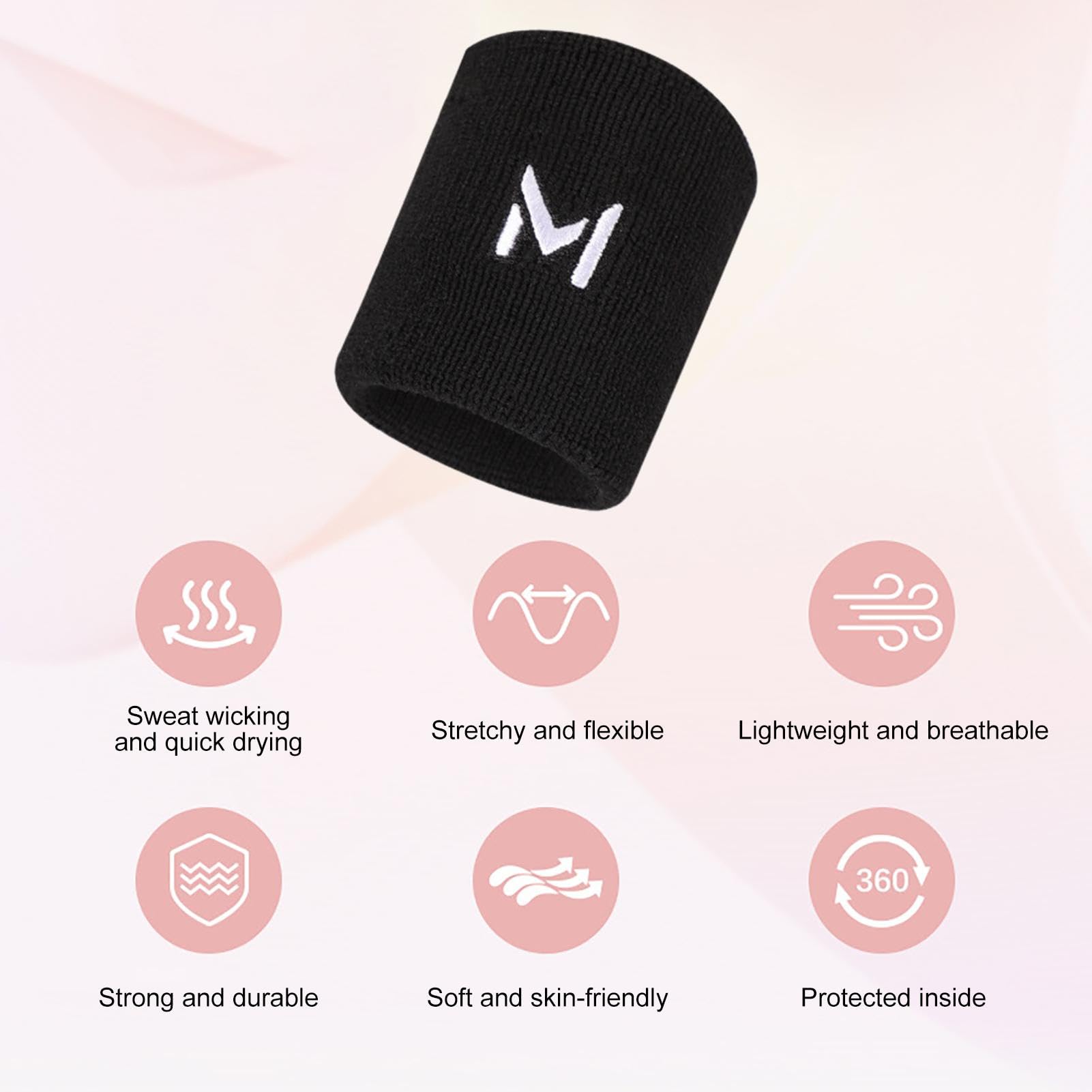 Pulseras Deportivas Absorbentes Para El Sudor - Unisex, Ajuste Cómodo Para Tenis, Gimnasio, Running Y Deportes