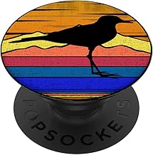 Vintage Killdeer Bird Retro Sunset Animal Birds Lover Gifts PopSockets Swappable PopGrip