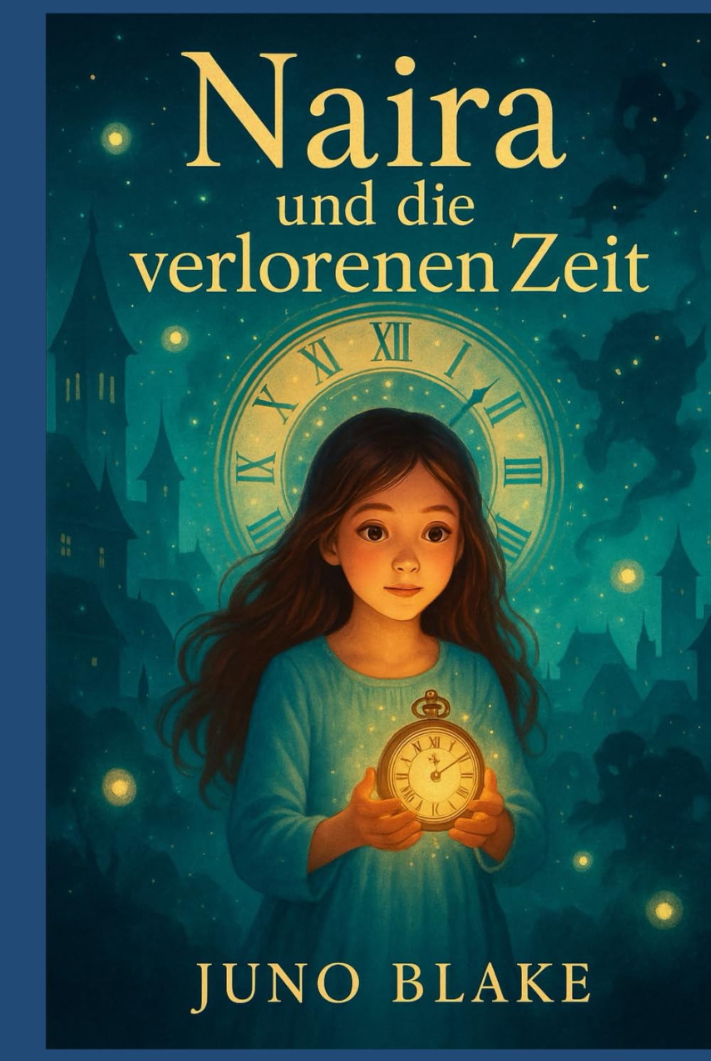 Naira und die verlorene Zeit: Ein geheimnisvolles Mädchen, das einst die Zeit verlor und zwischen den Sekunden gefangen wurde. Sie verkörpert das Herz der Geschichte – neugierig, mutig