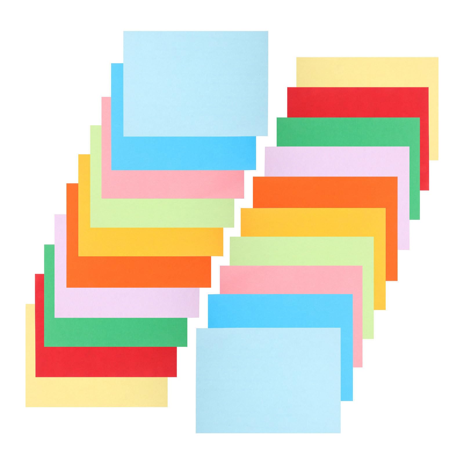 Folios de Colores A4 para Proyectos Artísticos y Tareas Diarias de Oficina, Papel Doble Cara Alta Precisión de Color, Paquete de 200 Hojas Color Aleatorio
