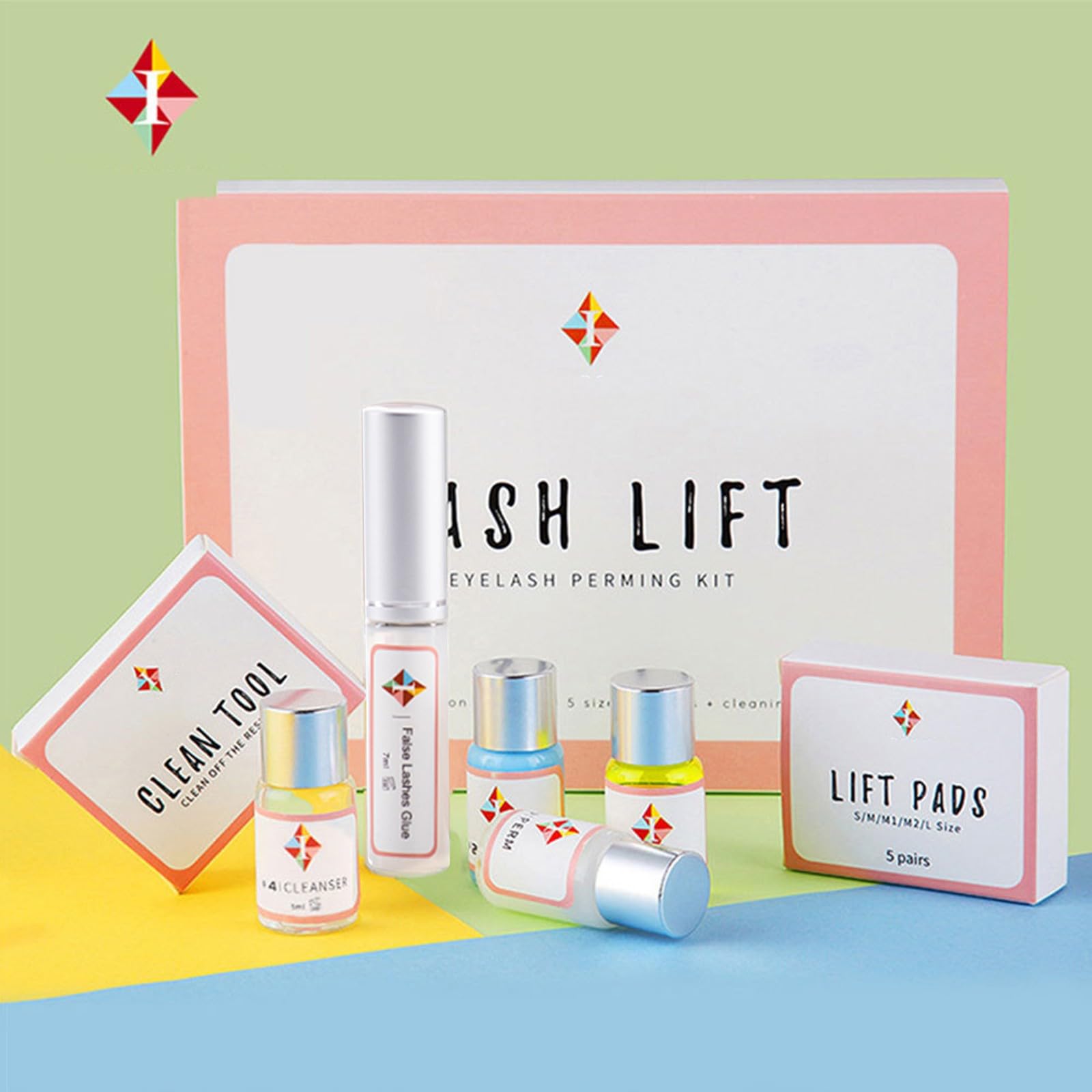 kit per laminazione ciglia LASHLIFT, kit per lash lift, kit per permanente ciglia, kit per curling ciglia, kit per estensione ciglia