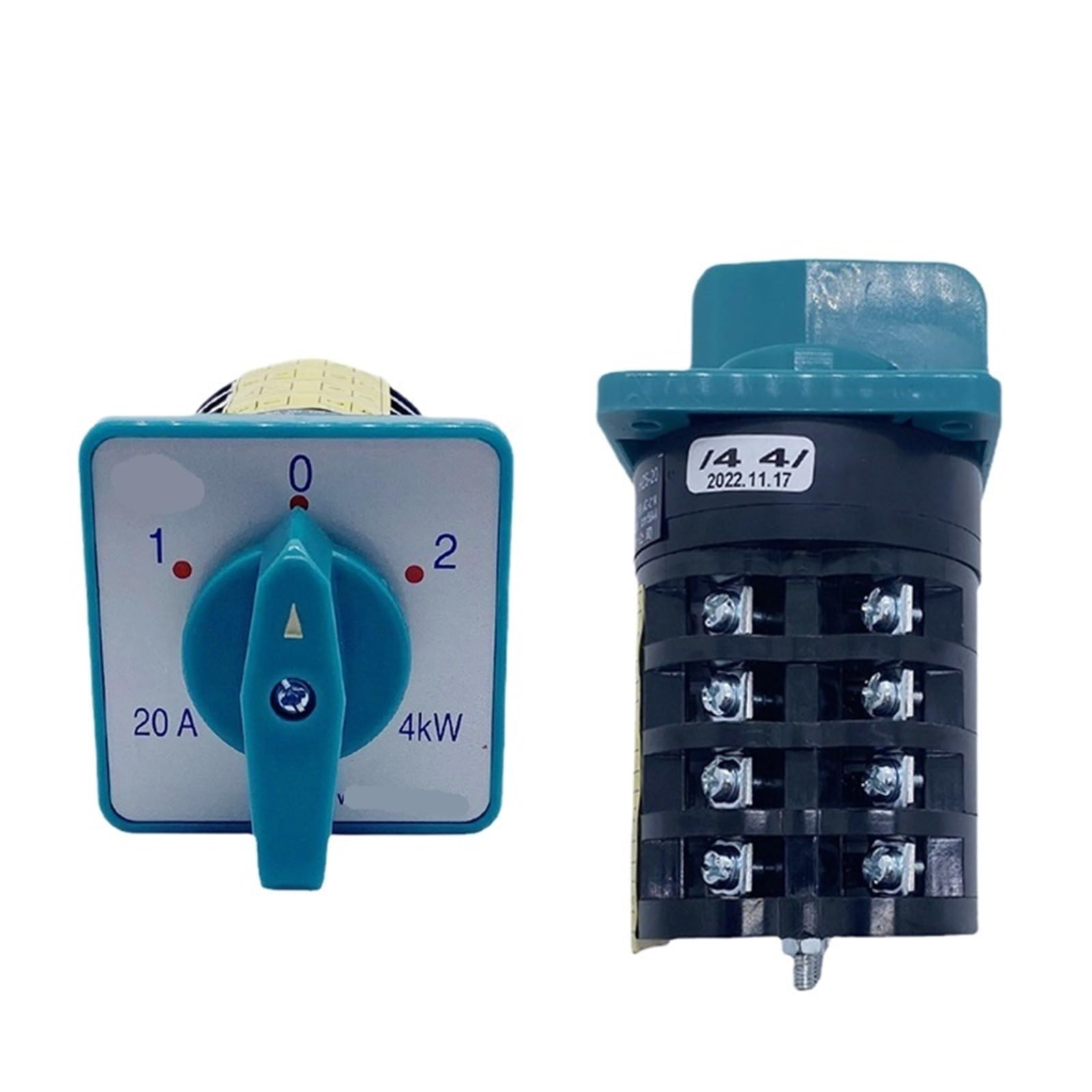 Interruptor de conmutación de leva 4kW y 3 posiciones para cuadro eléctrico 4