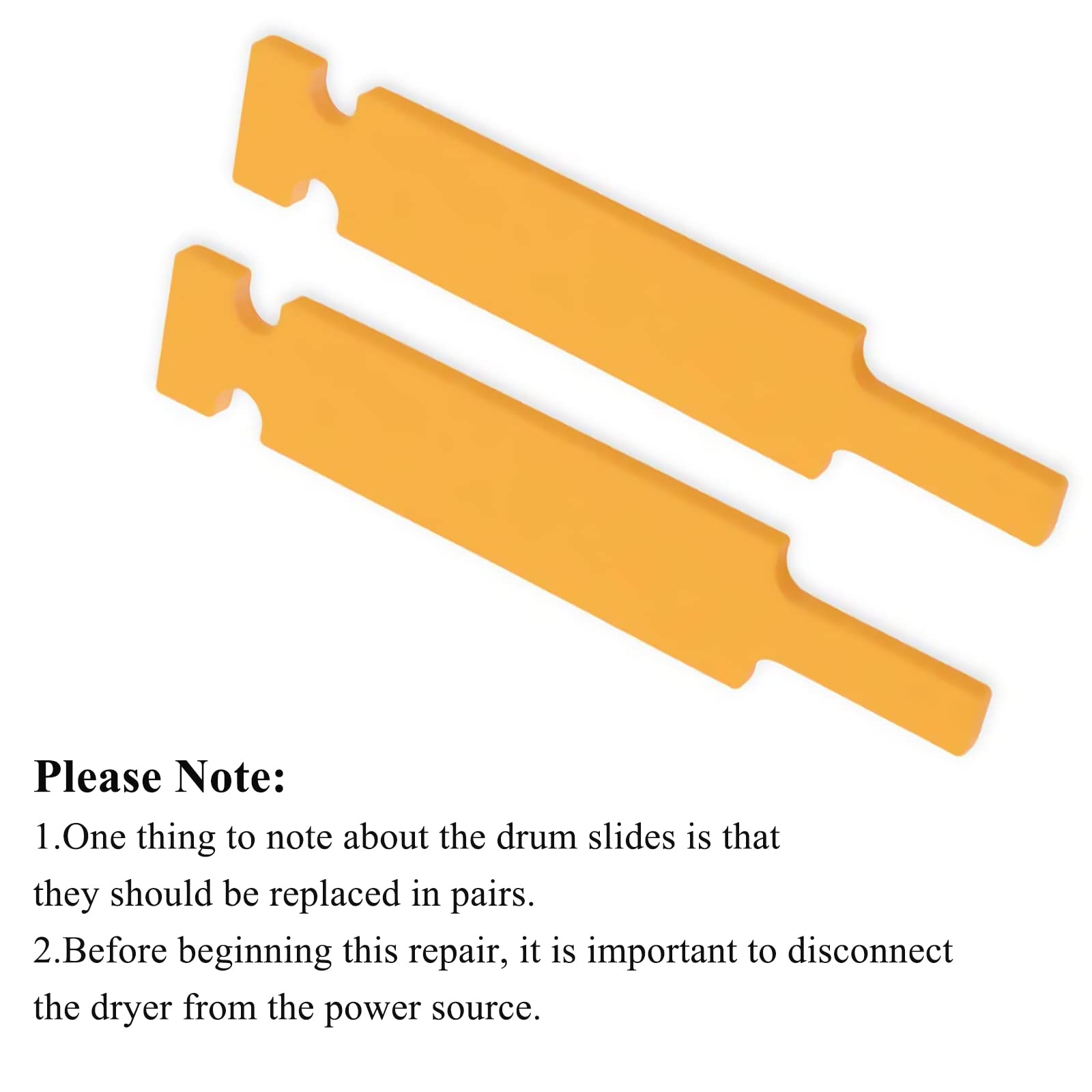 2x Dryer Drum Glide Compatible With Maytag Amana,Whirlpool - Foto 2