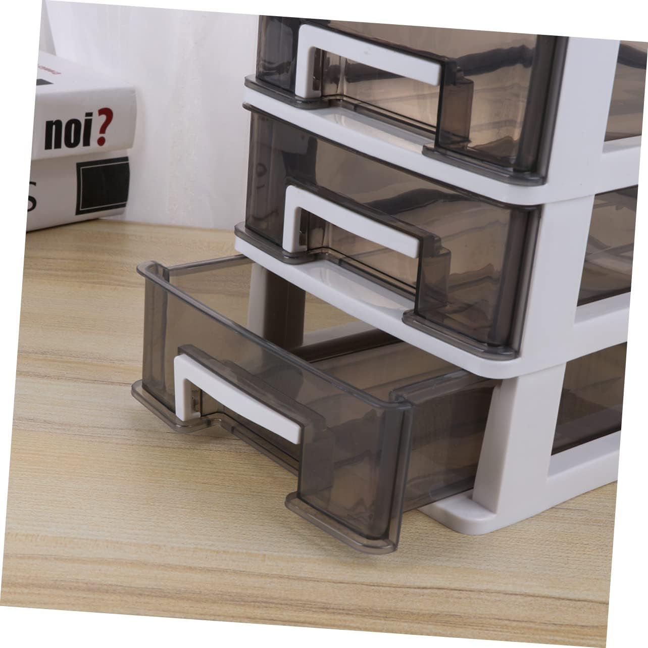 Four-layer Plastic Drawer Storage Cabinet Transparent Multifunctional Organizer for Office Bathroom and Home Use Neat and Orderly Desktop Sundries Holder