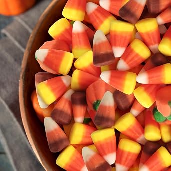 Autumn Mix Candy Corn and Pumpkins, 1lb Pack of Halloween Candy Bulk, Decorative Autumn Mix Candies for Trick or Treat, Classic Halloween Treats with Rich Fall Flavors.