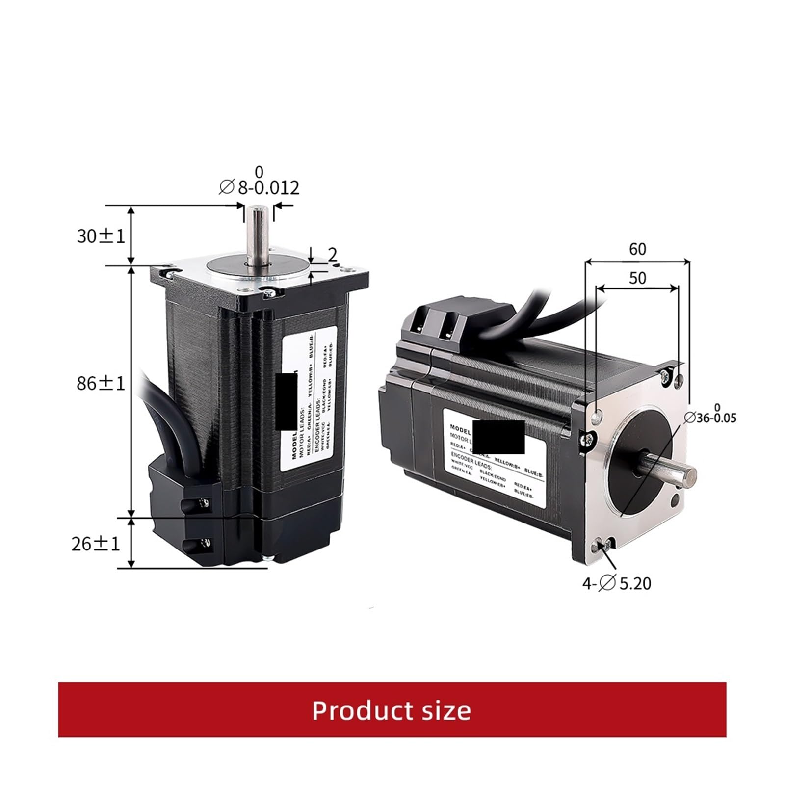 Serwomotor hybrydowy serwo krokowy NEMA24 silnik krokowy 4,0 A 2,8 Nm 60EH85-0821, zestaw kontrolerów, sterownik silnika krokowego z zamkniętym obwodem sterowania
