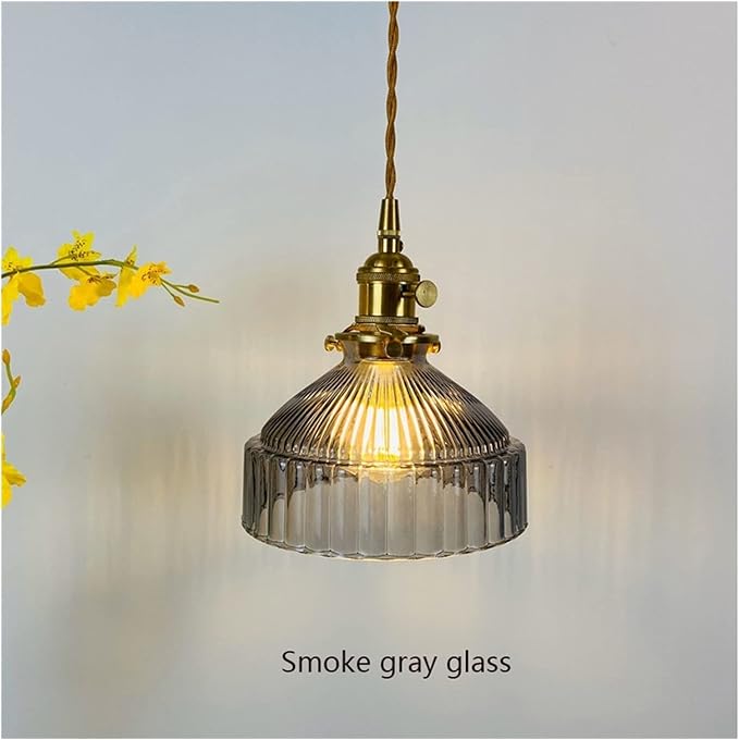 TOMYEUS Kroonluchters Crystal kroonluchter Japanse stijl interieur kroonluchter glazen lampen art deco moderne messing kroonluchter slaapkamer keuken gloeilamp verlichting verlicht, geschikt for pub Slaapkame photo 2
