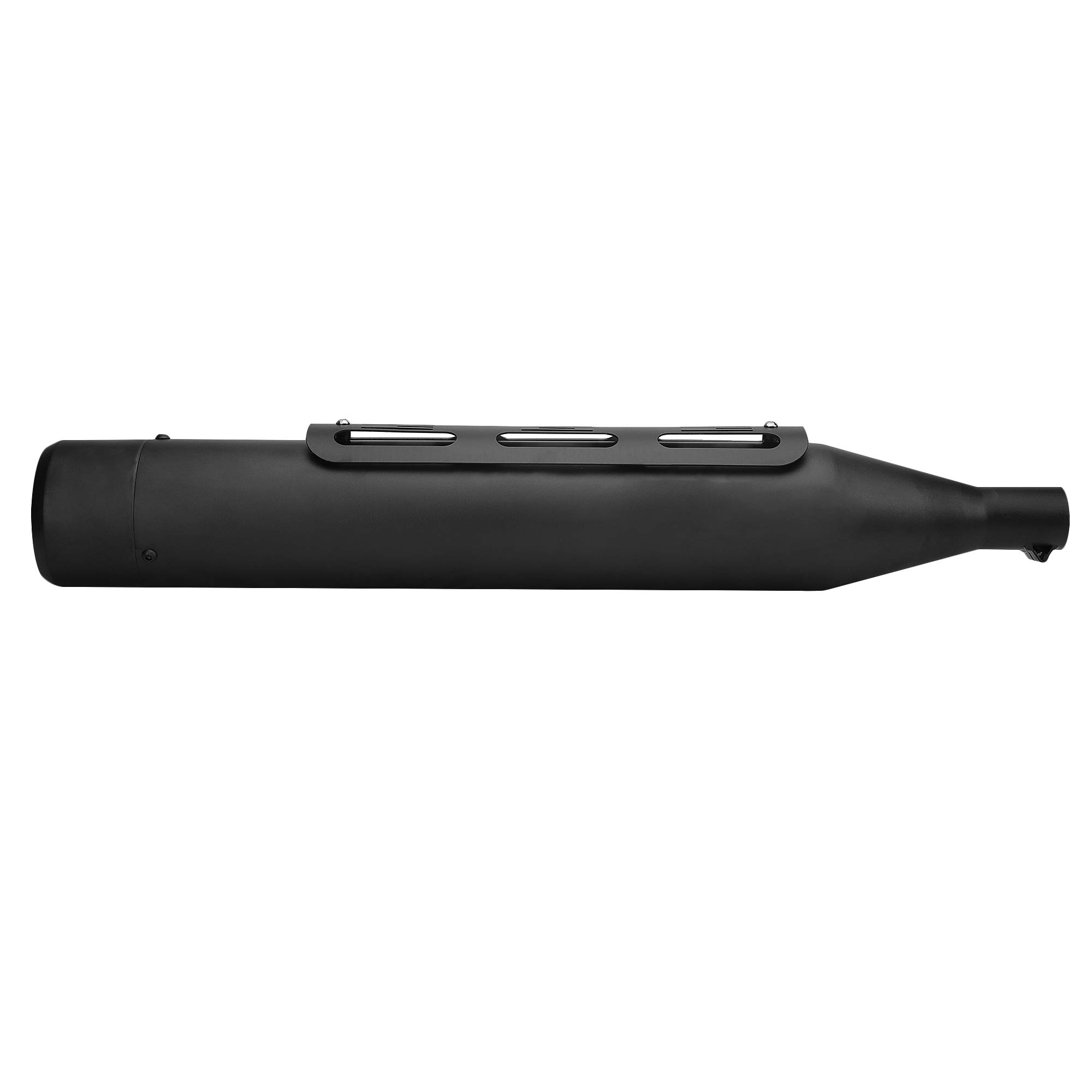 Globe Auto Parts Exploder Chrome And Black Exhaust Long Life Silencer Compatible For Classic | Standard | Electra (Black)