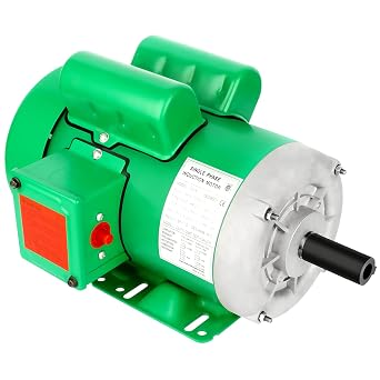 2HP Electric Motor Farm Duty Single Phase Motor 1725RPM 7/8" Shaft Diameter 115/230V 145T TEFC CW/CCW