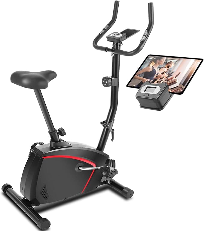 HIROLLOP Ergometer Fahrrad Heimtrainer, Heimtrainer Testsieger für Heimtraining mit superleisem