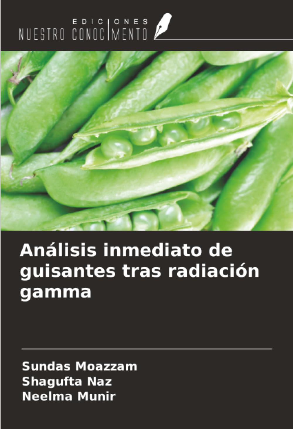 Análisis inmediato de guisantes tras radiación gamma