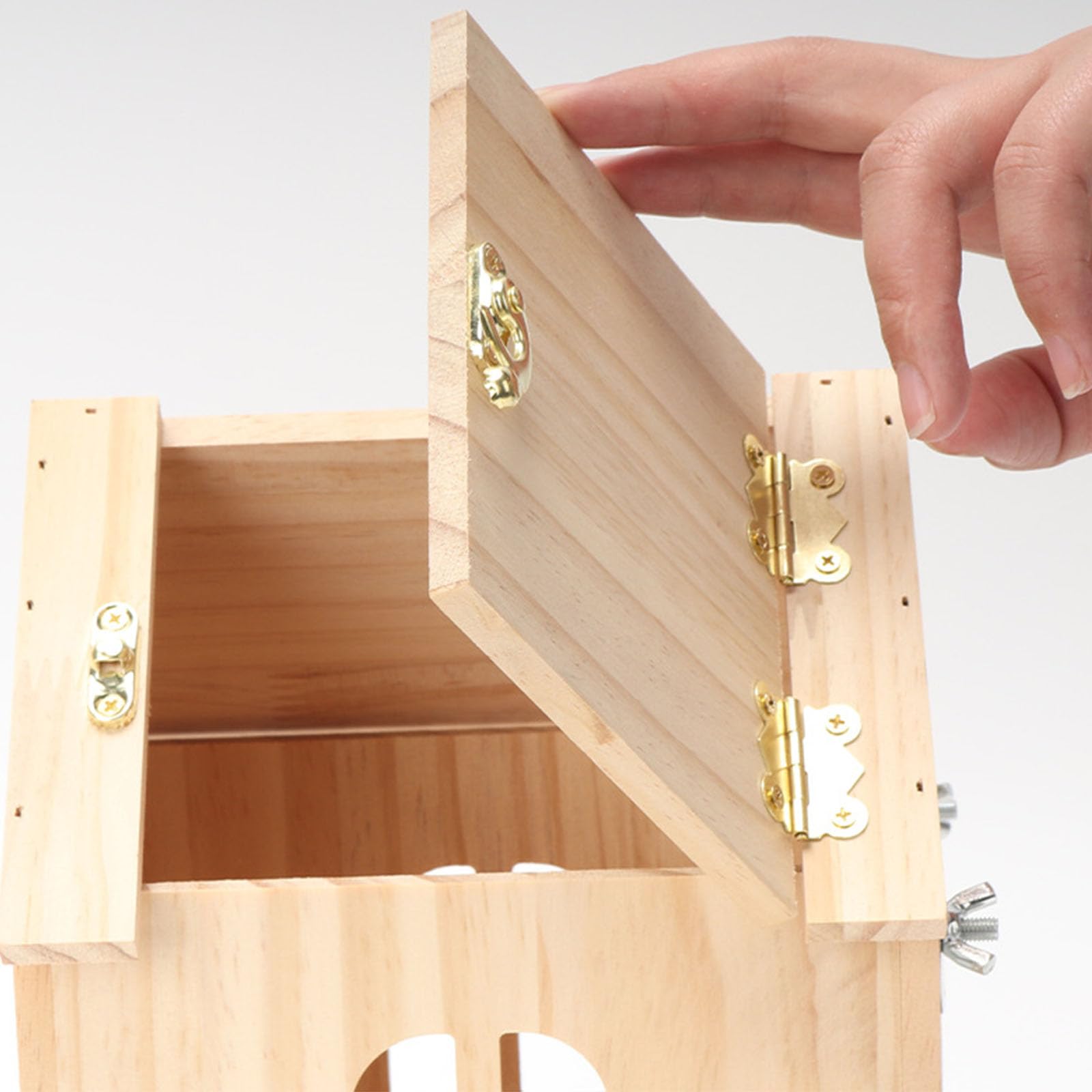 Caja de cría Loros Madera y Metal | Cría de loros al aire libre: caja nido for pájaros de madera