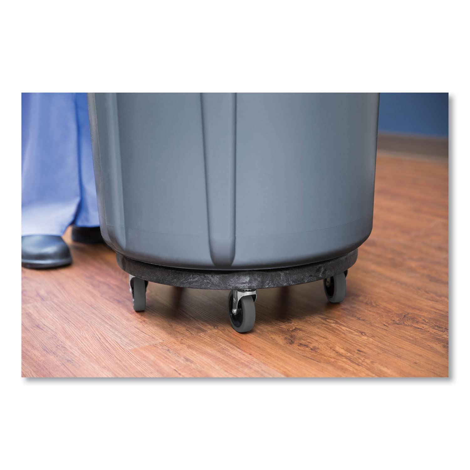 Rubbermaid FG264043BLA Quiet Dolly, Nero