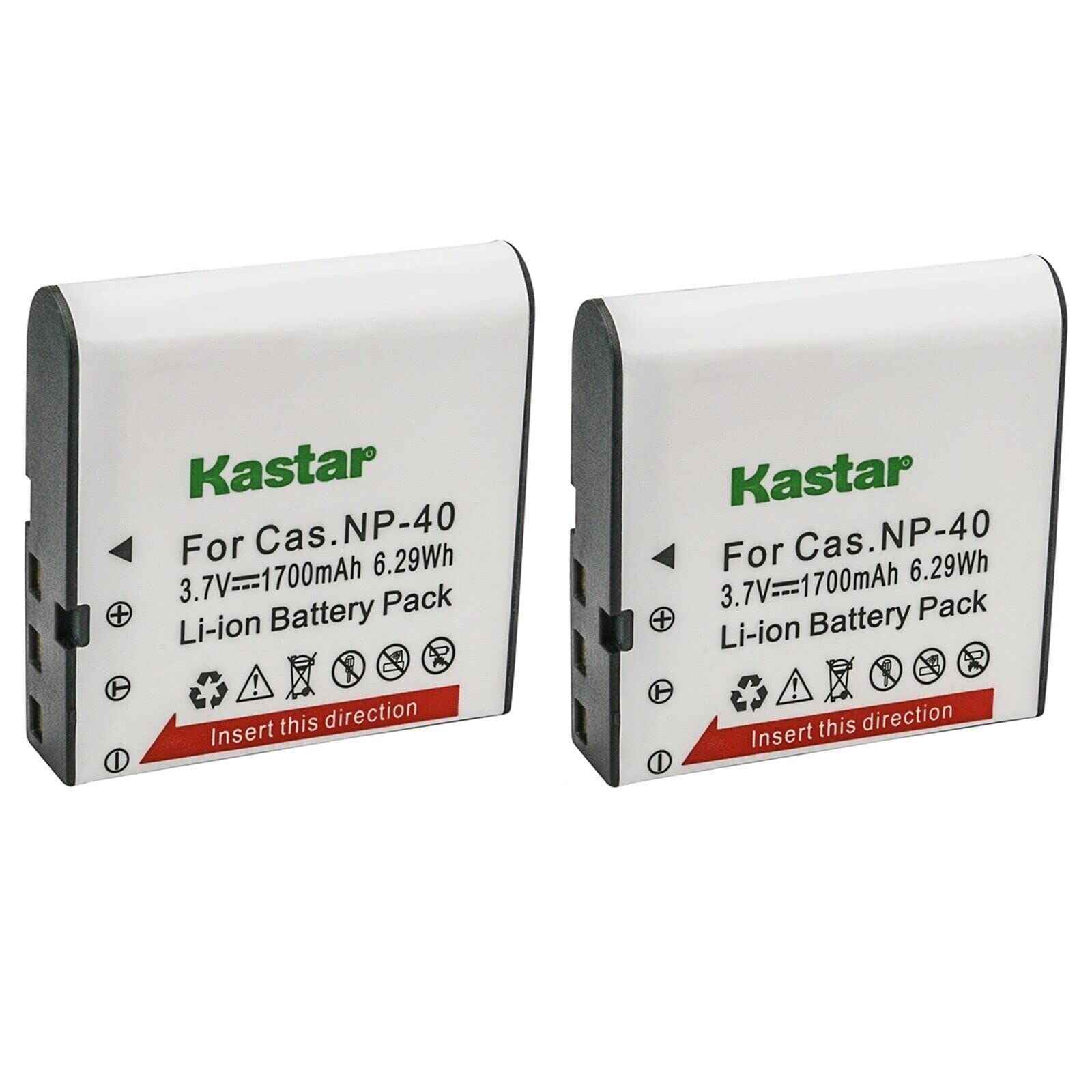 Amazon.com: Kastar 2-Pack Battery CNP40 Replacement for Casio