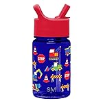 Simple Modern Kids Water Bottle Plastic BPA-Free Tritan Cup with Leak Proof Straw Lid | Reusable and Durable for Toddlers, Boys | Summit Collection | 12oz, Under Construction