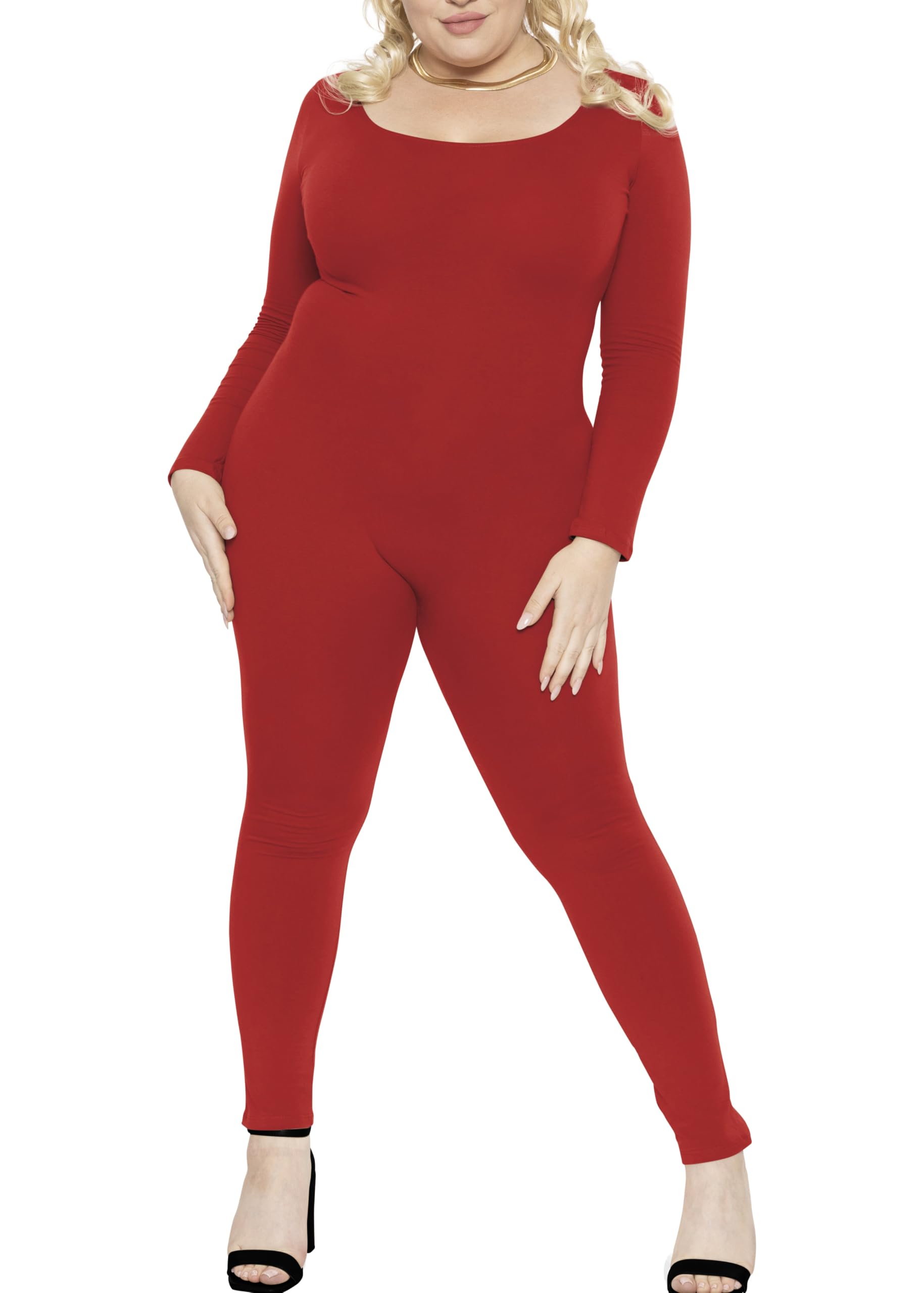 STRETCH IS COMFORT Womens Plus Size Tank Unitard Athletic Rompers For Women