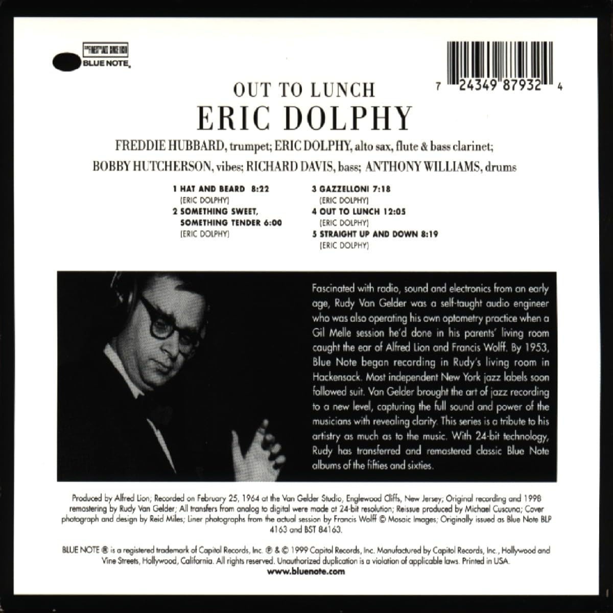 Out to Lunch (Rudy Van Gelder Remaster)