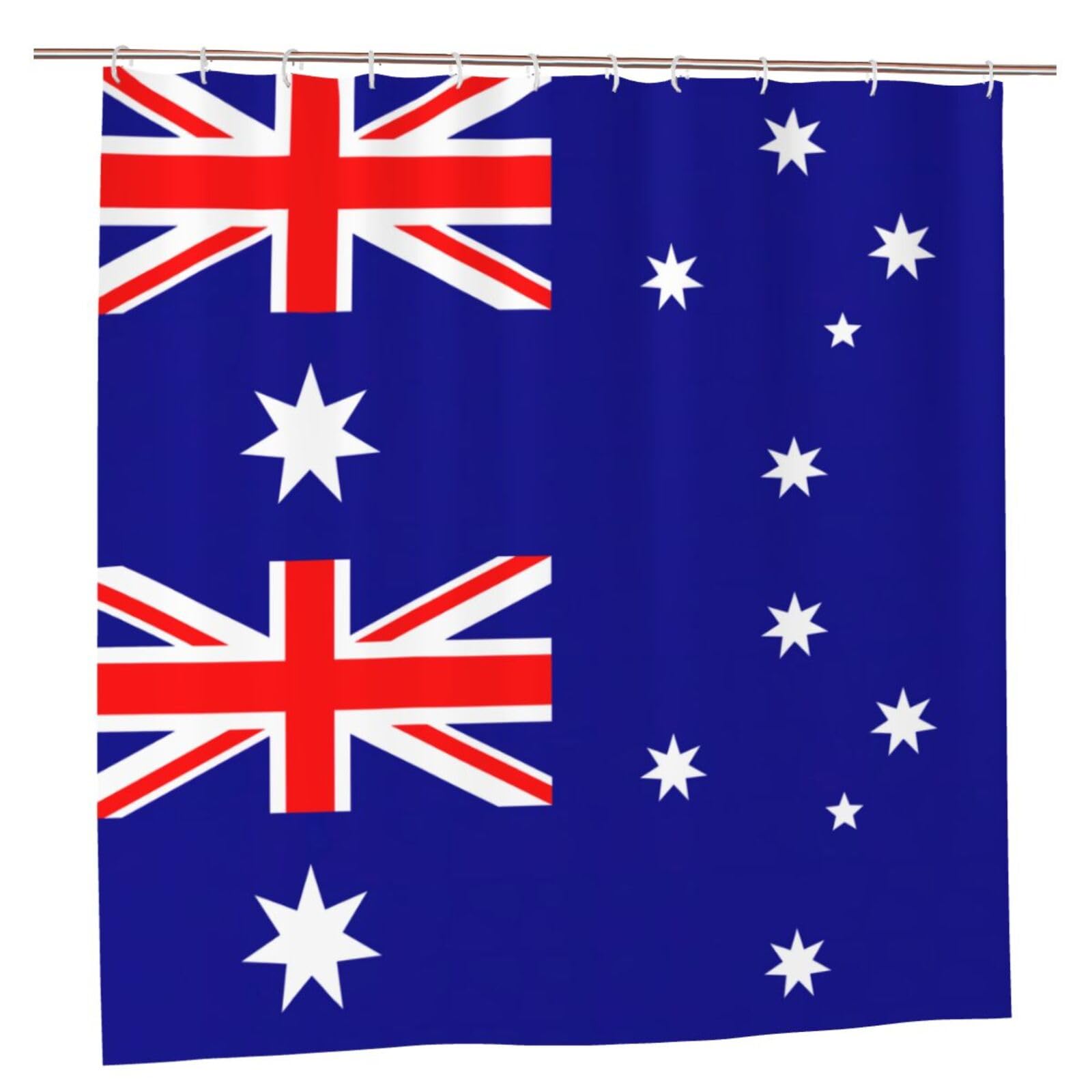 Rideau de douche australien en polyester pour une salle de bain évasion