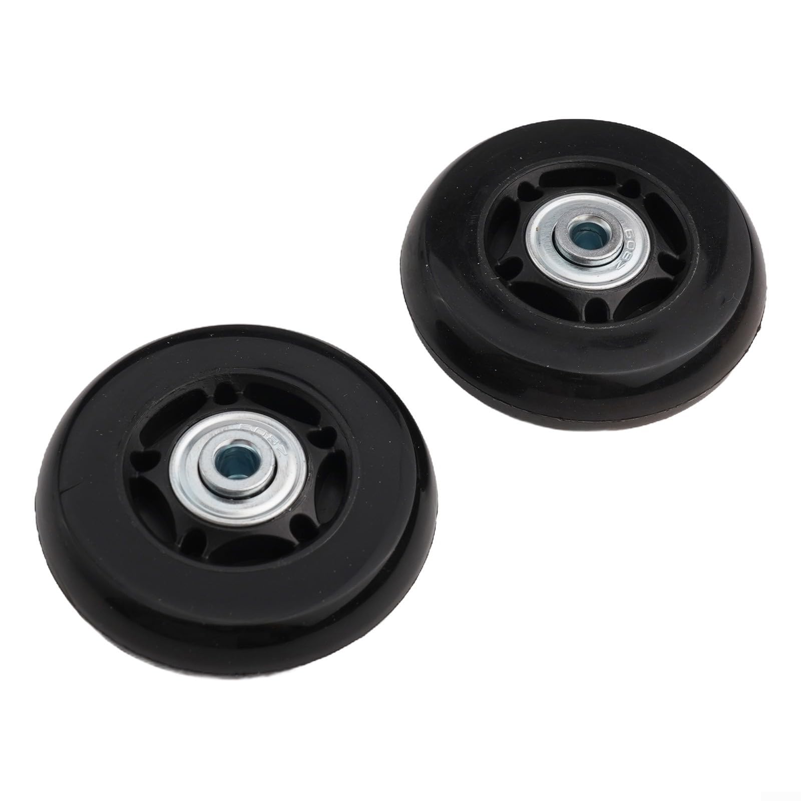 Set di 2 ruote di ricambio multifunzionali per valigie e pattini a rotelle, accessori di installazione pratici (60 mm x 18 mm)