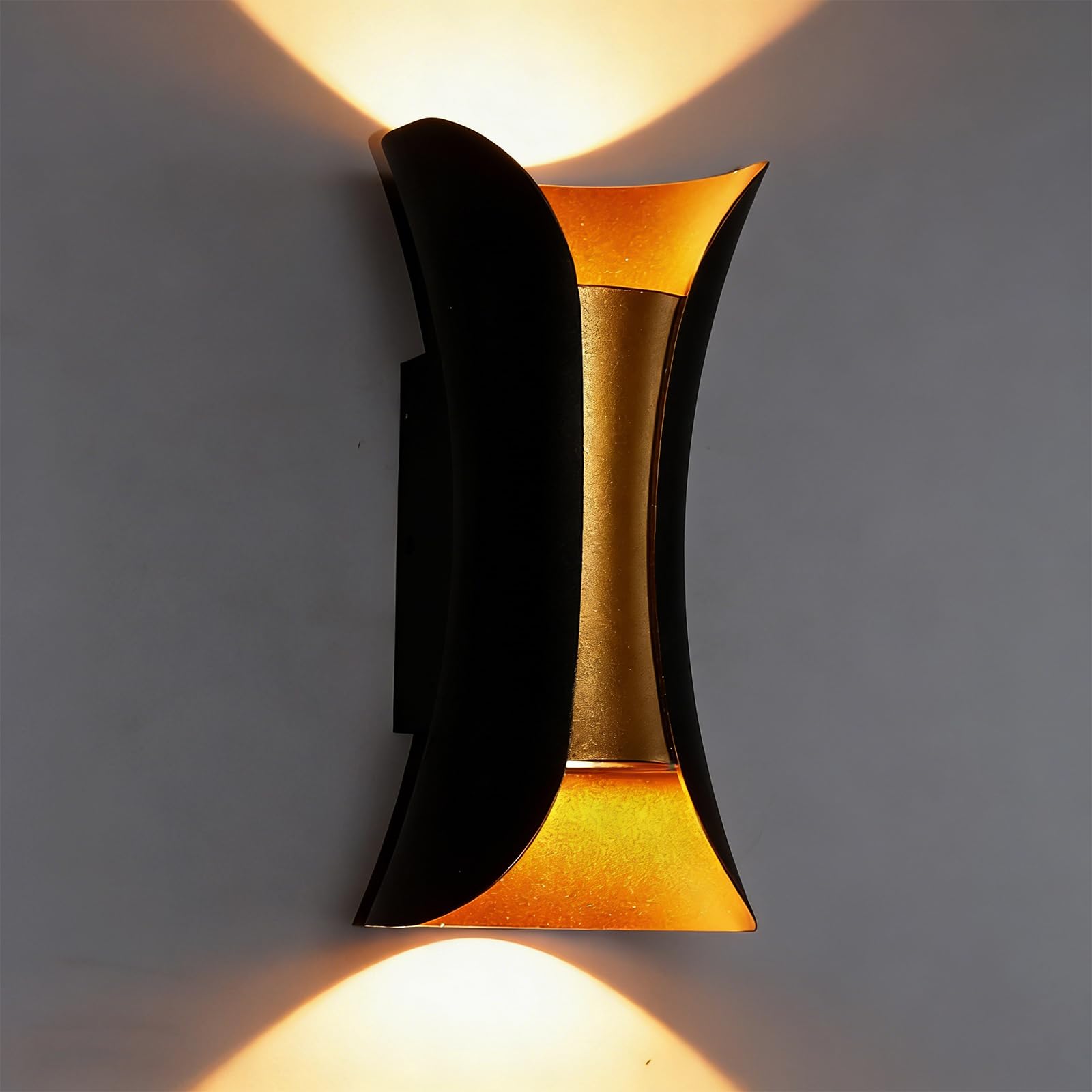 Chrasy Modern LED Wall Light Sconces IP65 Waterproof Outside Wall Lighting In...