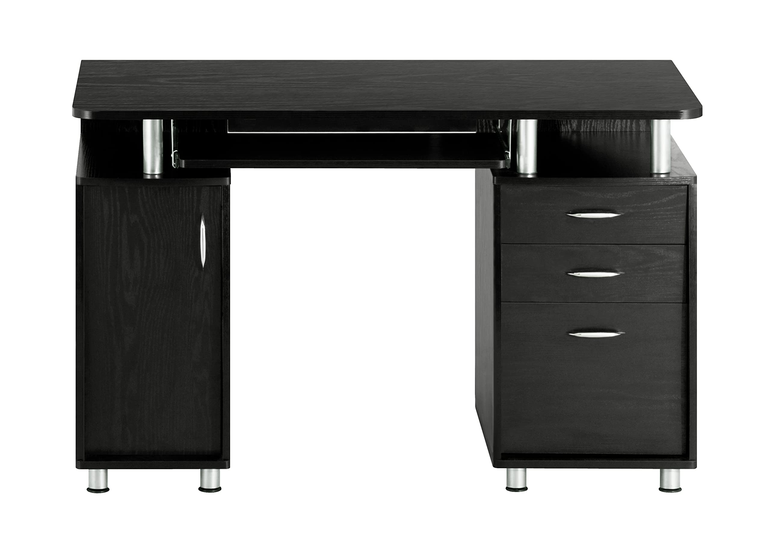 Techni Mobili Complete Workstation Computer Storage, Espresso Writing