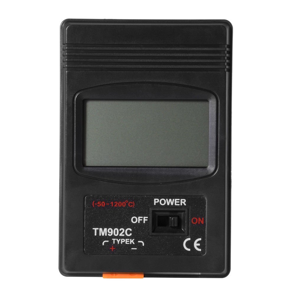 Digitales Thermometer 2 Wege K-Typ Sensor Temperatursonde, Dual Zwei Kanal Digital Thermometer 2 K Typ Thermoelement Sensor -50 ° C / 1200 ° C und 5 K Typ Thermoelement