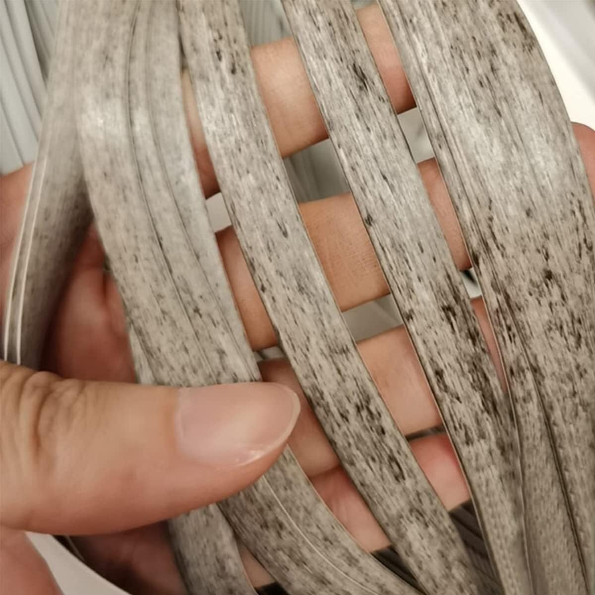 LNNW Material de reparación de Tejido de ratán sintético, ratán de plástico de 8Mm de Ancho for reparación de Muebles de Patio, 500g para reparación de Muebles de jardín