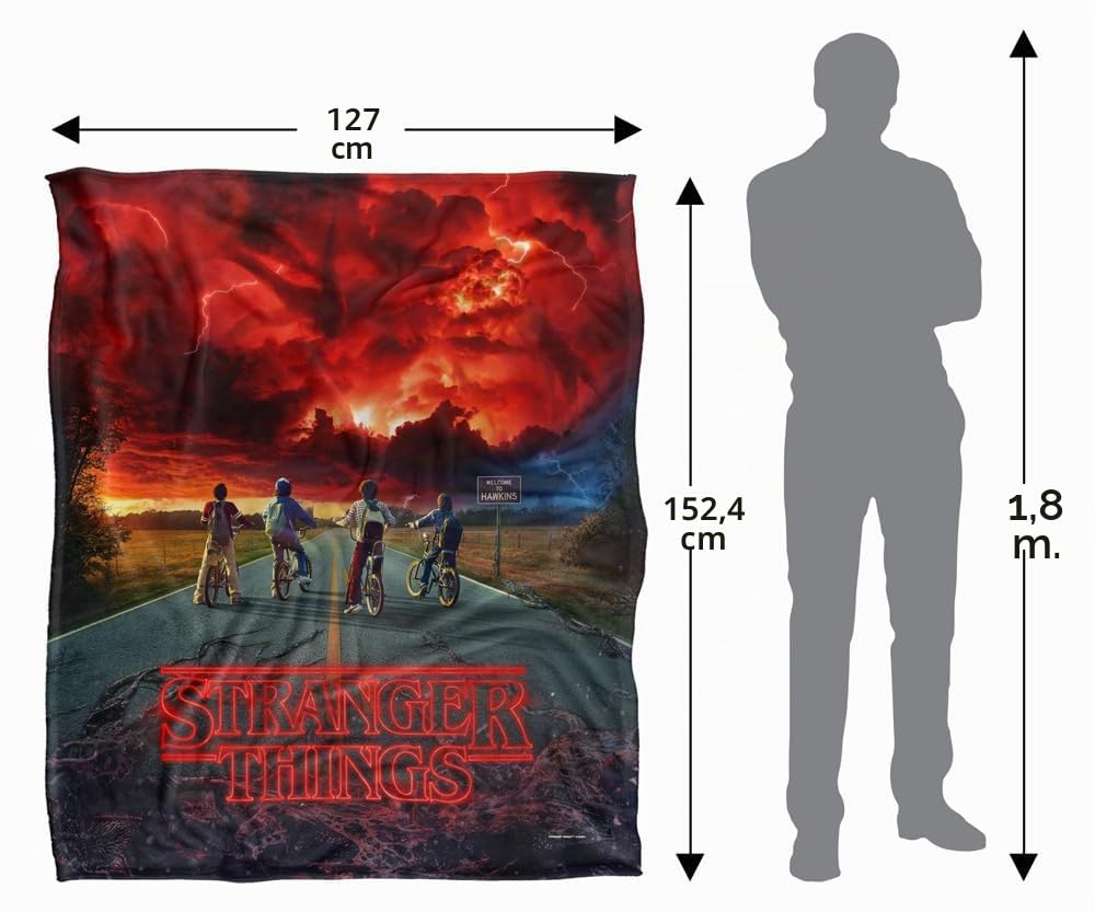 Stranger Things Mind Flayer Manta súper Suave con Tacto Sedoso – 152 x 127 cm