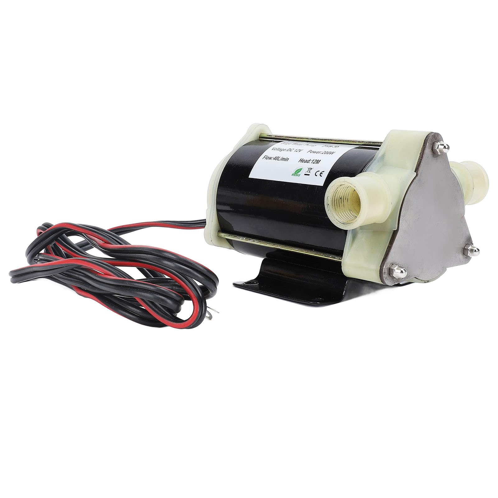 Pompa per acqua di sentina PolyGen 12 V 200 W con girante flessibile, pompa autoadescante eroga 40 l/min a 12 m di prevalenza per applicazioni con acqua dolce e salata