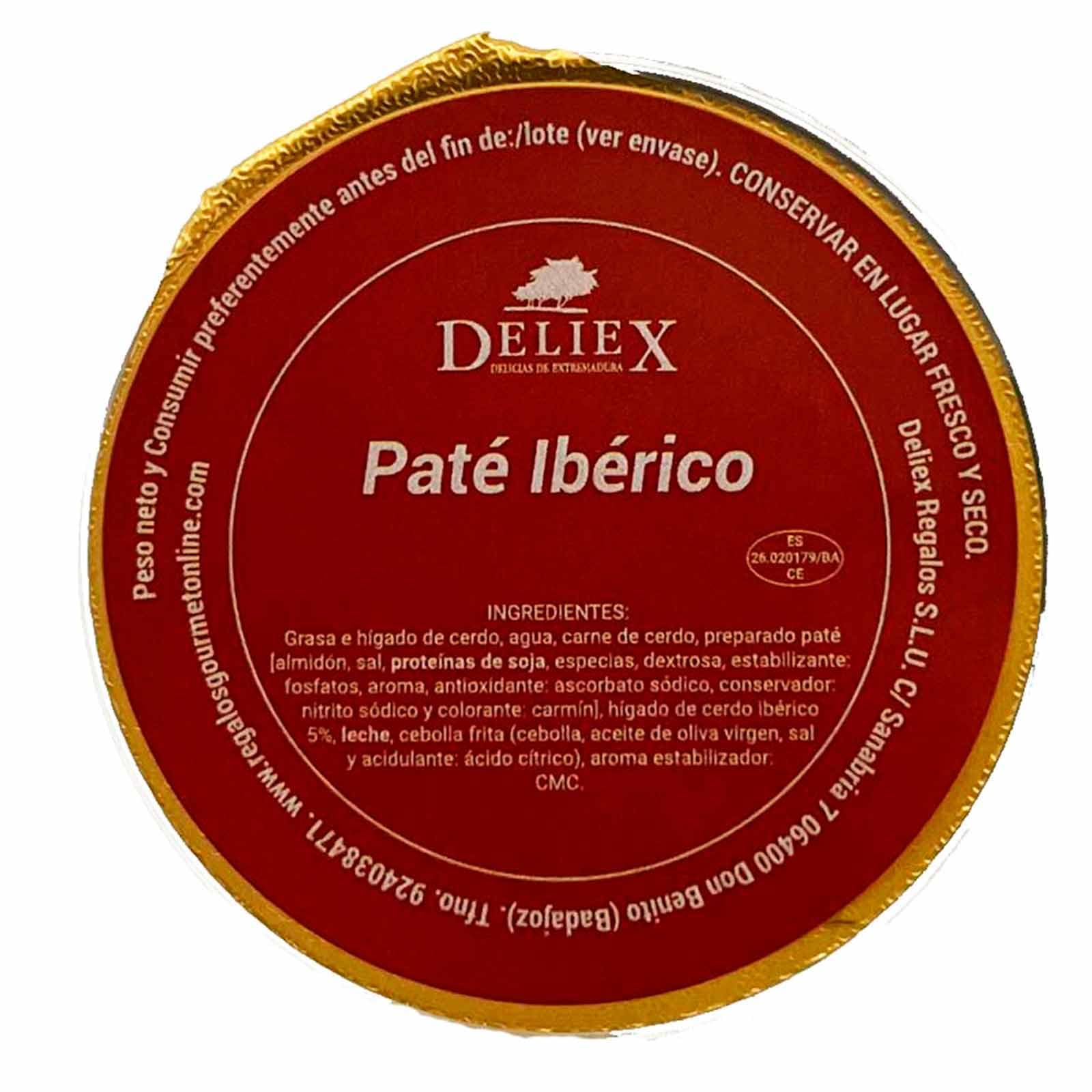 Deliex - Monodosis de patés y cremas 45 u x 25 gr, crema de jamón york, paté ibérico y crema de lomo para tostadas, meriendas o tapeo sin desperdicio. (Bandeja 45 x 25 gr, Paté ibérico)