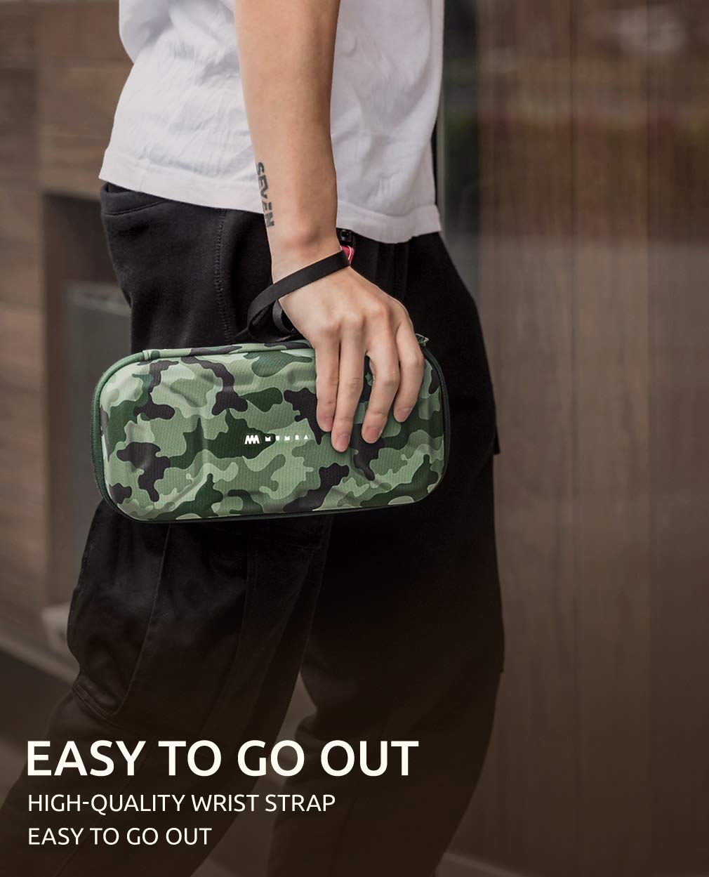 Mumba Carrying Case for Nintendo Switch OLED Model 2021/Switch 2017, Deluxe Protective Travel Carry Case Pouch for Nintendo Switch Console & Accessories [Dual Protection] [Large Capacity] (Camouflage) - Image 7