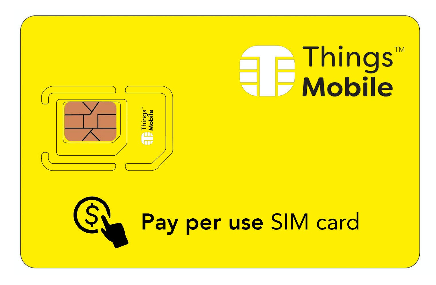 Buy Pay PER USE SIM Card for IOT and M2M Things Mobile with Global