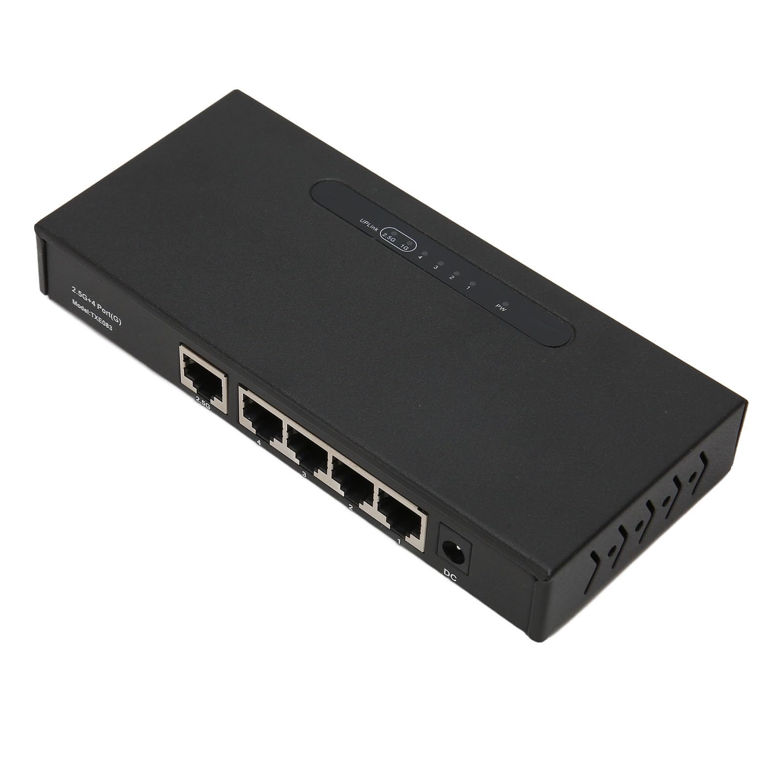 Cuifati Przełącznik Gigabit Ethernet 5 Portów, PoE 78W, 2500Mbps (wtyczka