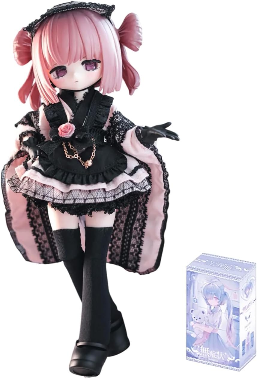 CALEMBOU BJD Blind Box, 1/8 Cute Asymptomatic Series Ball Jointed Blind Box, 8 Inches Dress up Doll with Joints, Collectable Action Figure for Birthday Gifts