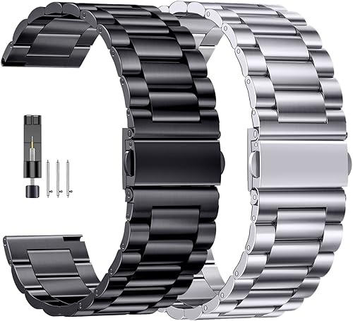 Miniatura 9 de ZPJPPLX 141618202224mm Metal Watch Band, Stainless Steel Quick Release Strap for Men Women