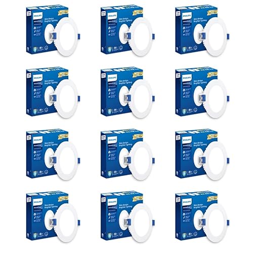 Philips Astra Glow 5-watt Round LED Downlighter | Recessed LED Downlight for False Ceiling | LED Ceiling Light for Home and Hall | Cut Out: 3 inch, Cool Day Light, Pack of 12