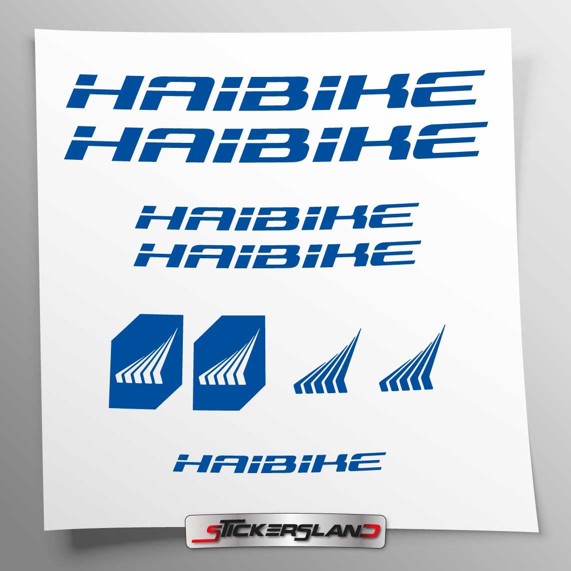 Sticker Kit Compatible with MTB Mountain Bike Frame and Helmet, Blue High-gloss