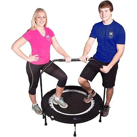 MaXimus PRO Folding Rebounder: #1 Indoor Exercise Mini Trampoline for Adults
