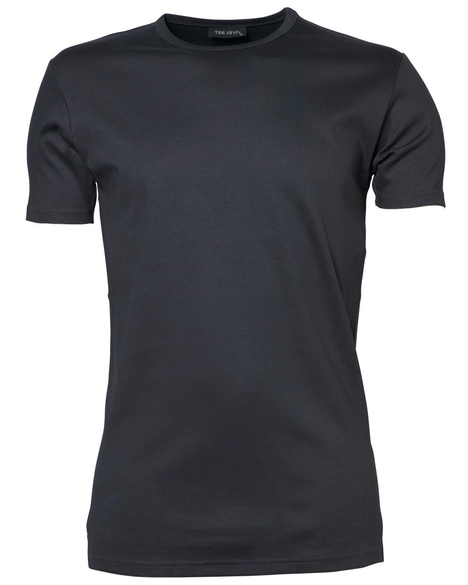 Tee Jays Mens TJ520 Short Sleeve Interlock Tee - Dark Grey - M