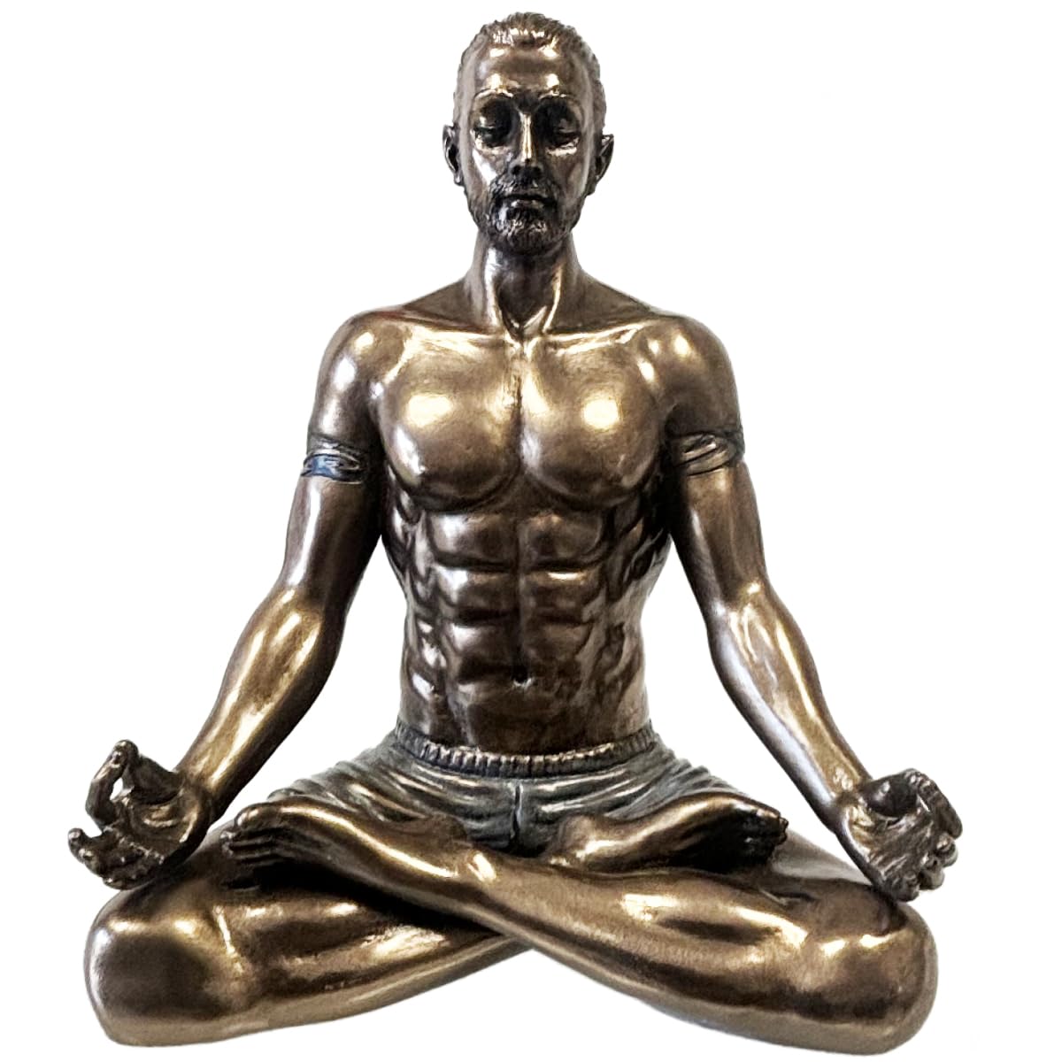 Statuette Yogi PARASTONE lotus pour coin méditation et salon moderne