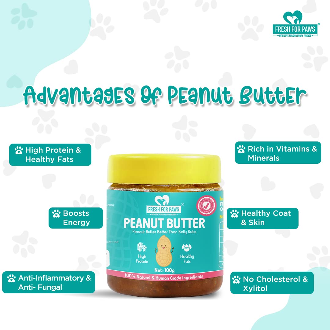 Fresh For Paws Peanut Butter 100 Gram for Dogs 2