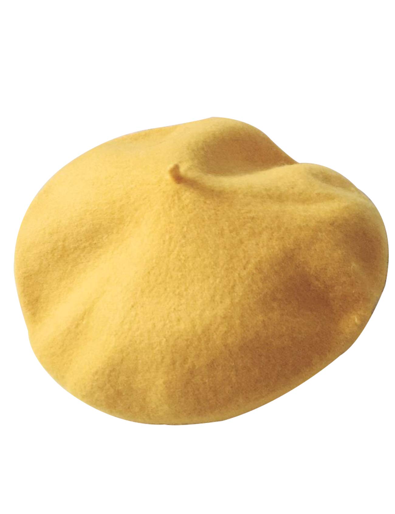 Jueshanzj Parent-Child Wool Winter Beret Cap Kids(20.9in) Yellow