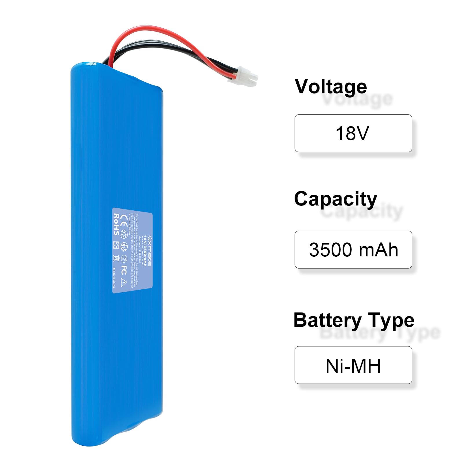 Exmate Akumulator 18 V NiMH 3500 mAh kompatybilny z Husqvarna Automower 210AC, 210C, 220AC, 230ACX, 260ACX, G2 (2004-2006), Husqvarna Automower SH
