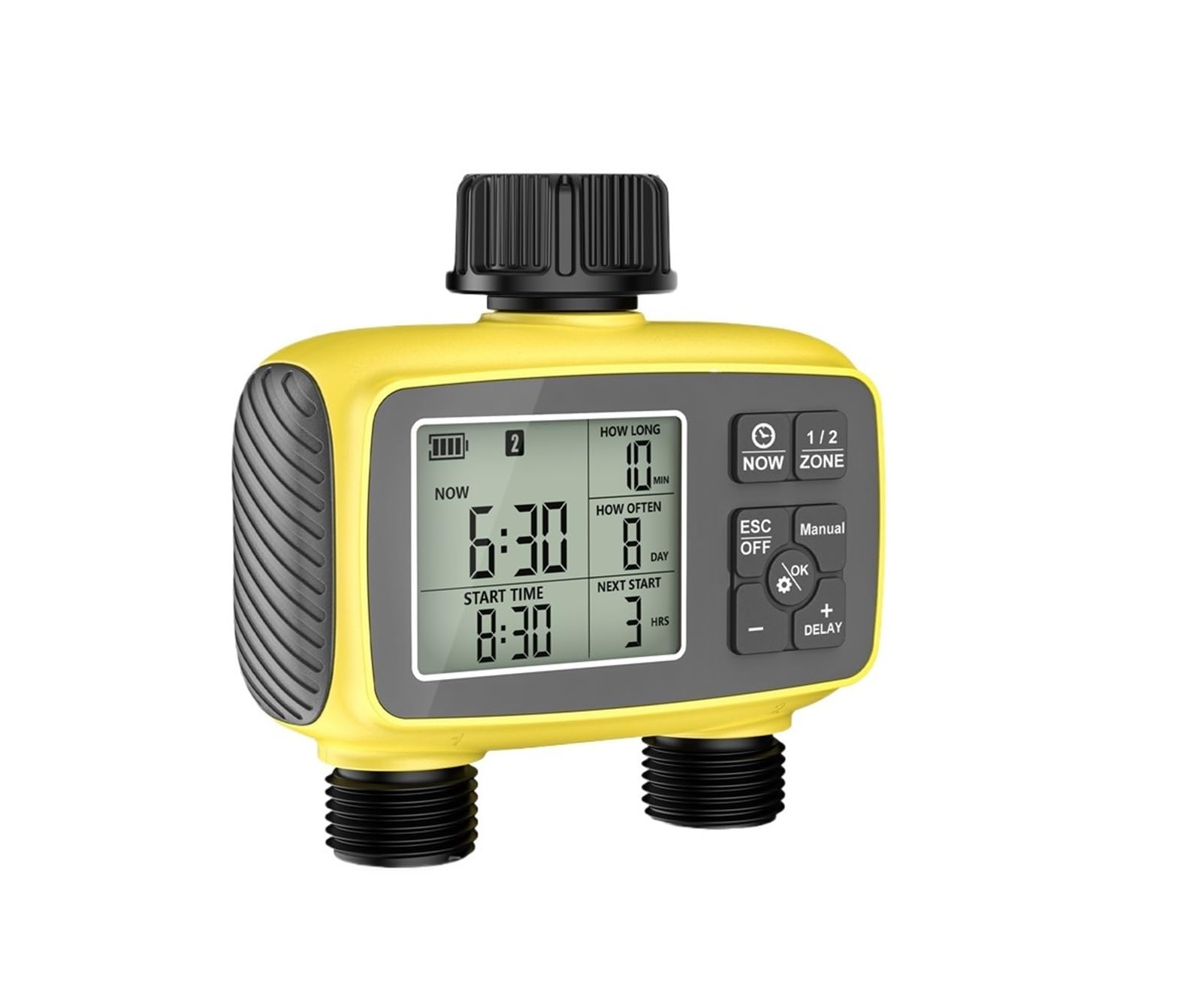 Timer nawadniania, Inteligentny sterownik nawadniania z dwoma wyjściami do tarasów, ogrodów, balkonów i gospodarstw rolnych. Automatyczny sterownik podlewania.